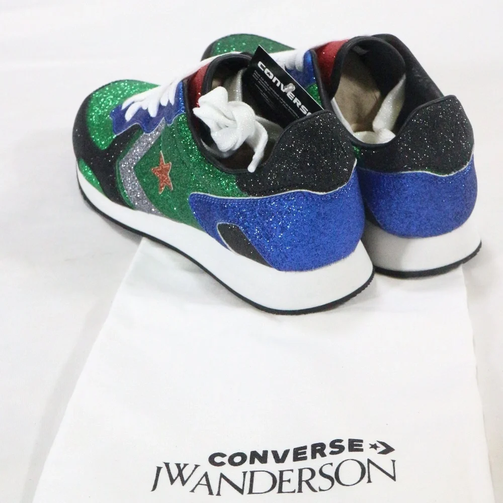 CONVERSE J.W. Anderson x Thunderbolt Green Sneakers Sz 5.5. Wmn 7 Men - Picture 3 of 8